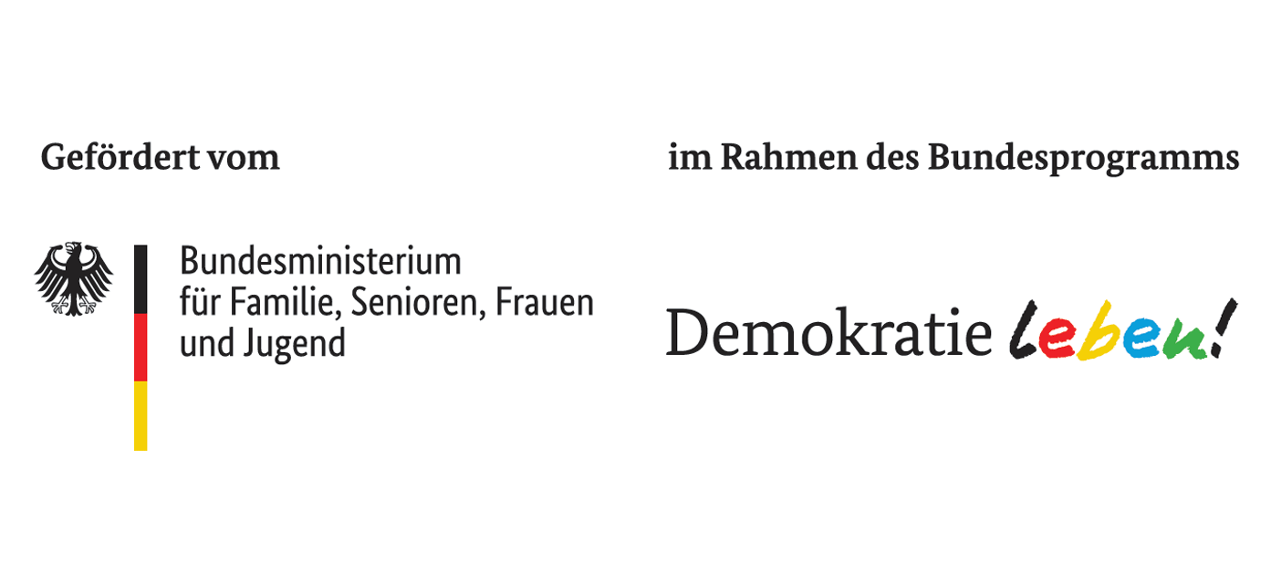 logo doppel demokratie leben hanau